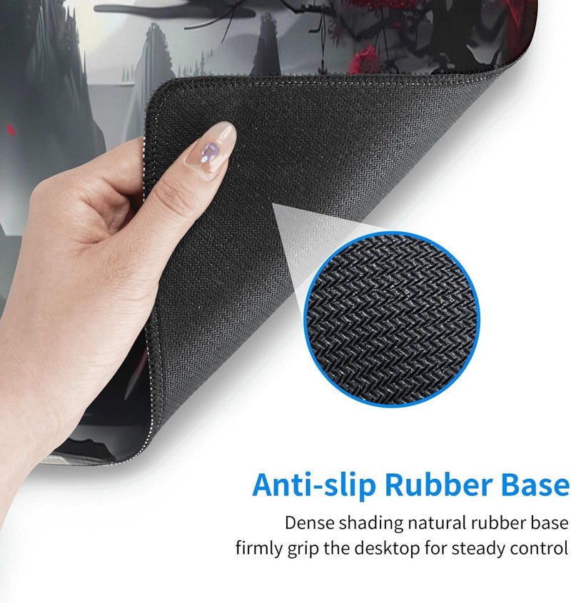 Brecoy Gaming Mouse Pad Desk Pad,Extended Big Mouse Pad,31.5x11.8 Inch Long Computer Keyboard Mouse Mat Mousepad with 3mm Non-Slip Base and Stitched Edge for Gaming and Office… (Dark Canyon) - Image 5